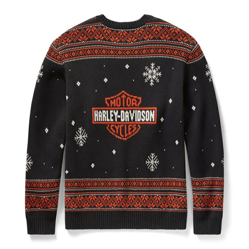 Maglione da uomo Harley-Davidson Holiday nero
