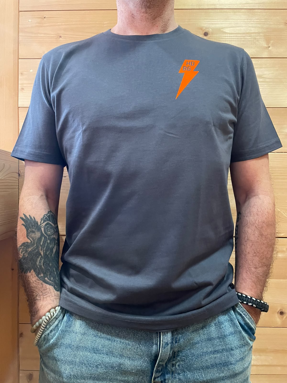 T-Shirt Fu**ing Factory Team antracite e nera HD Bergamo