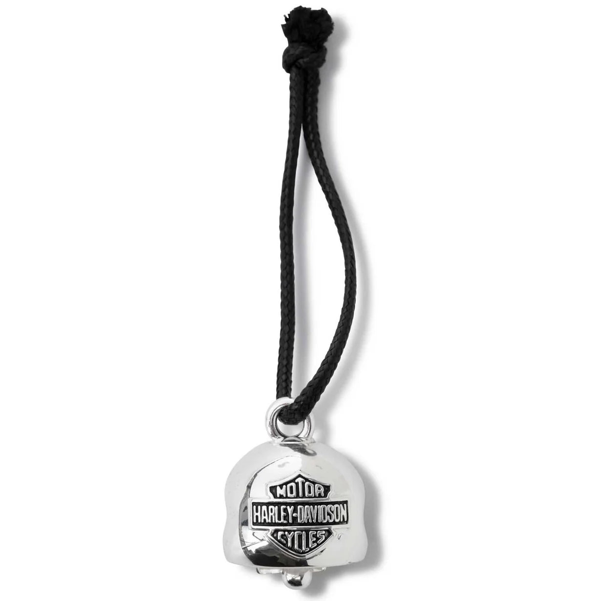 Campanella Harley-Davidson HD Willie G Skull con Bar & Shield e cravatta, argento
