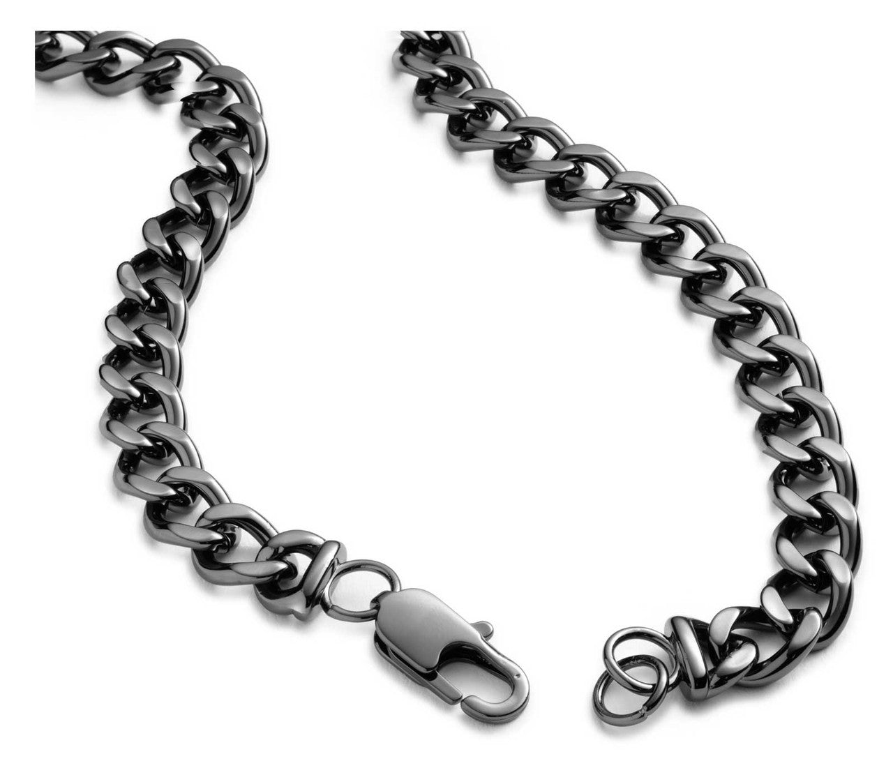 Collana con ciondolo a forma di barretta e scudo Harley-Davidson® da uomo, 24 pollici, in acciaio inossidabile