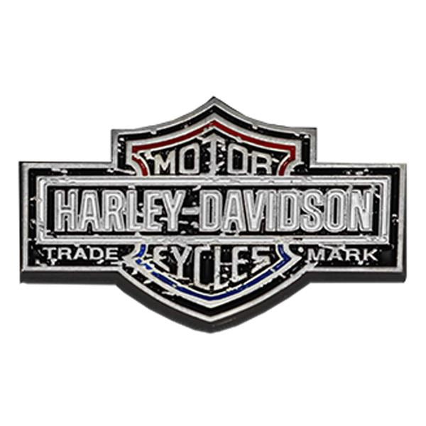 Spilla in metallo Harley-Davidson® Flag Trademark Bar & Shield