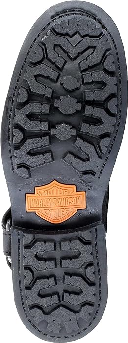 Harley-Davidson® Scout Black 7-Inch Leather Boots, Side Entry Inside Zip.
