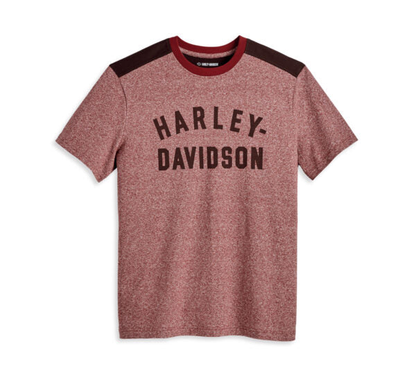 Maglietta Harley Staple da uomo arancione scuro