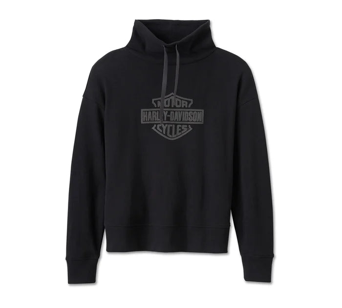Pullover Bar & Shield con collo a imbuto - Harley Black