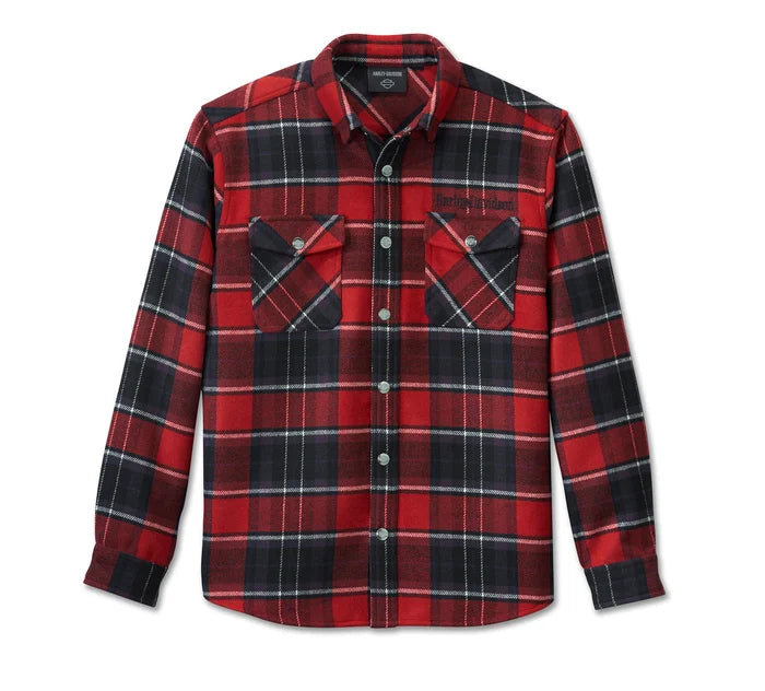 Overshirt Harley-Davidson Premium - Tartan - Chili Pepper