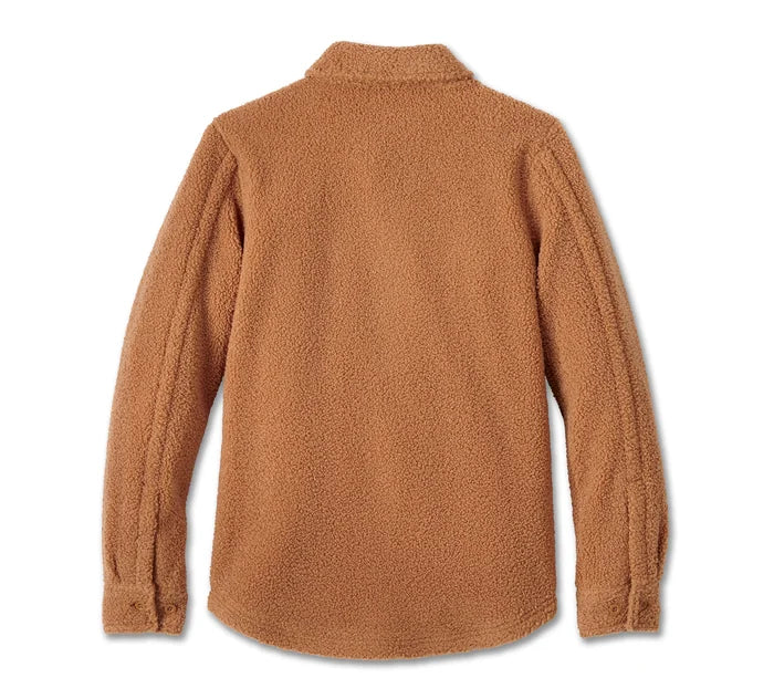 Giacca camicia in sherpa Harley-Davidson - Cashew Donna