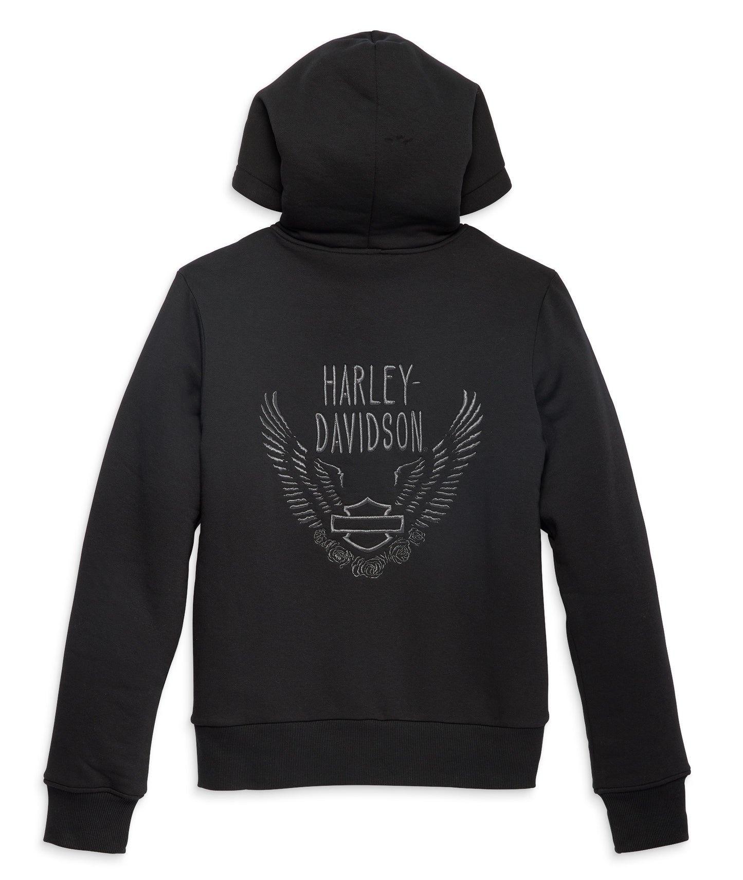 Felpa con cappuccio da donna Harley-Davidson Road Home Sherpa nera