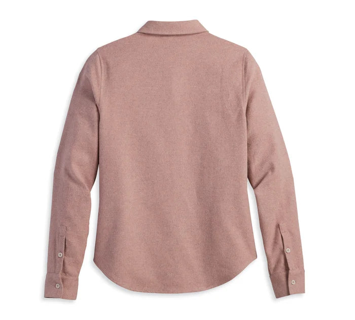 Camicia Chrome Warrior Melange da donna - Rosa Cenere