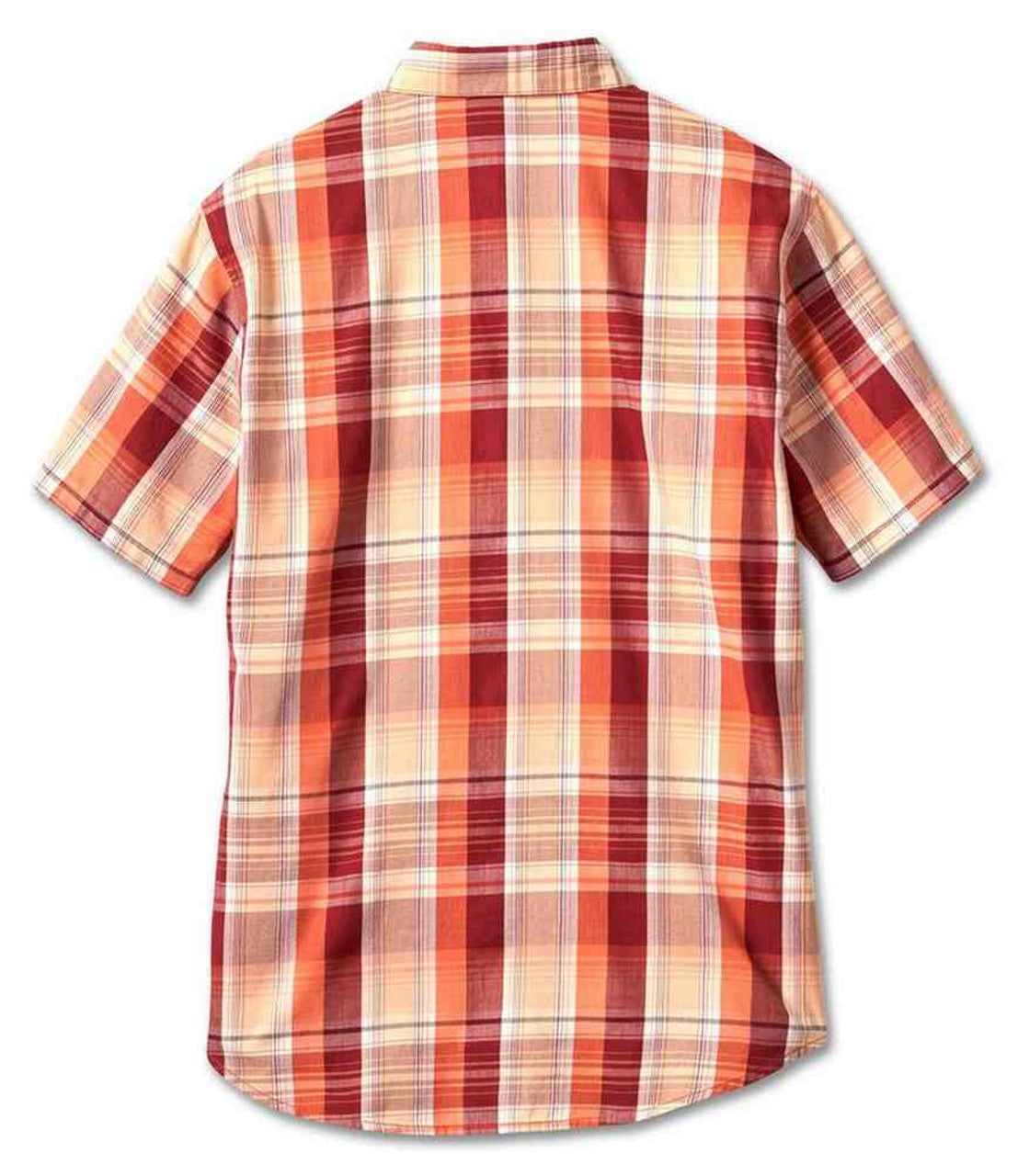 Camicia a quadri a maniche corte Bar & Shield da uomo Harley-Davidson®, Merlot