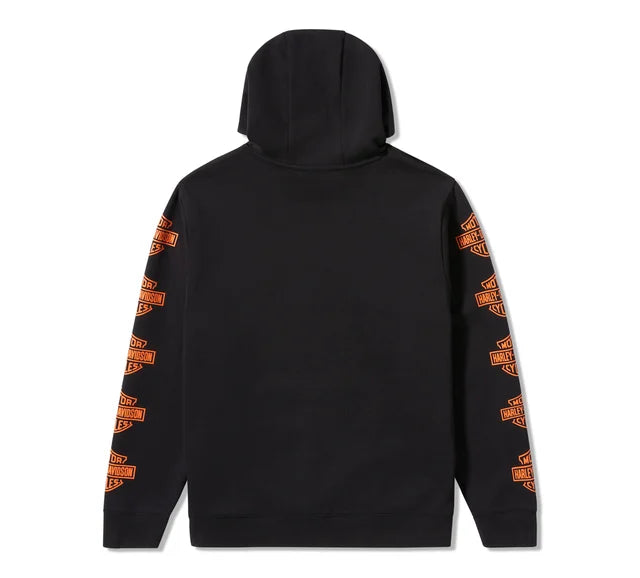 Felpa pullover Essential Bar & Shield da uomo - Harley Black