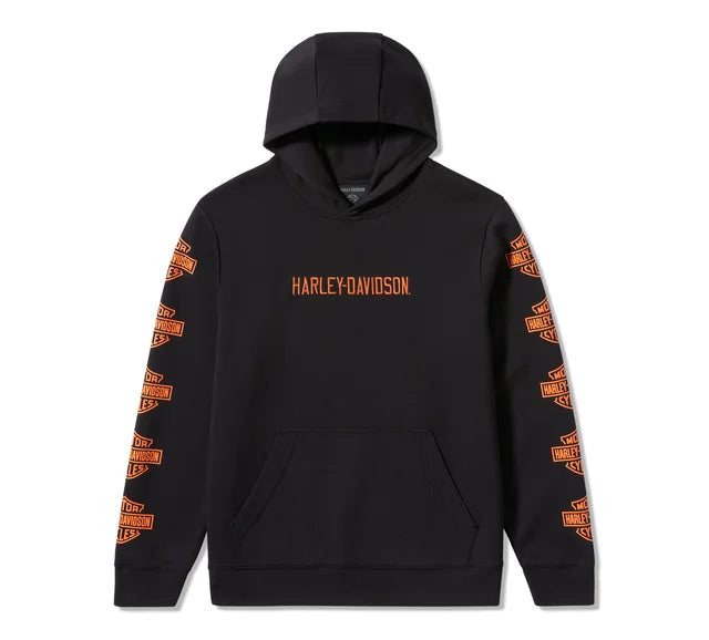 Felpa pullover Essential Bar & Shield da uomo - Harley Black
