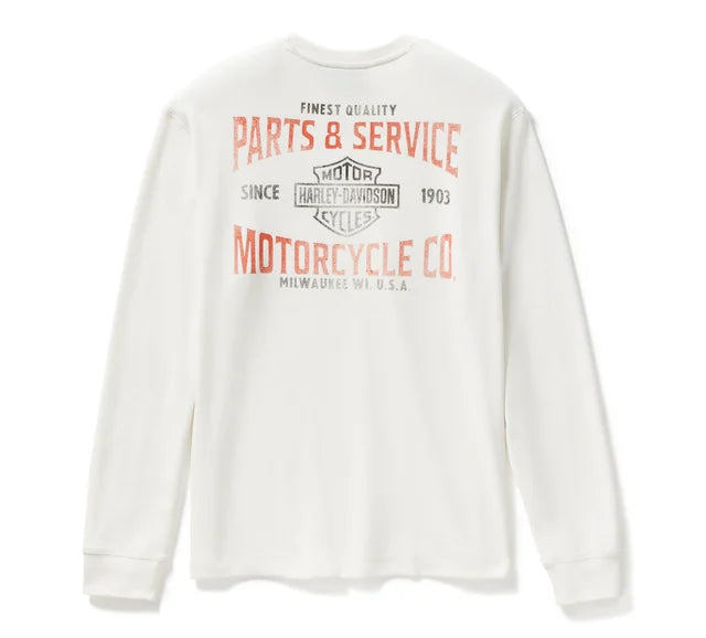 Men's Parts & Service Long Sleeve Thermal - Cloud Dancer