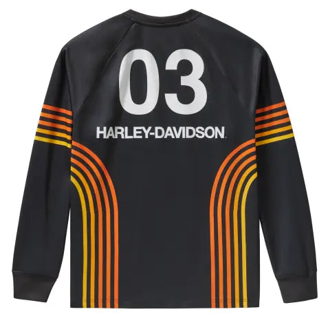 Maglia Harley-Davidson Racing HD Tech nera