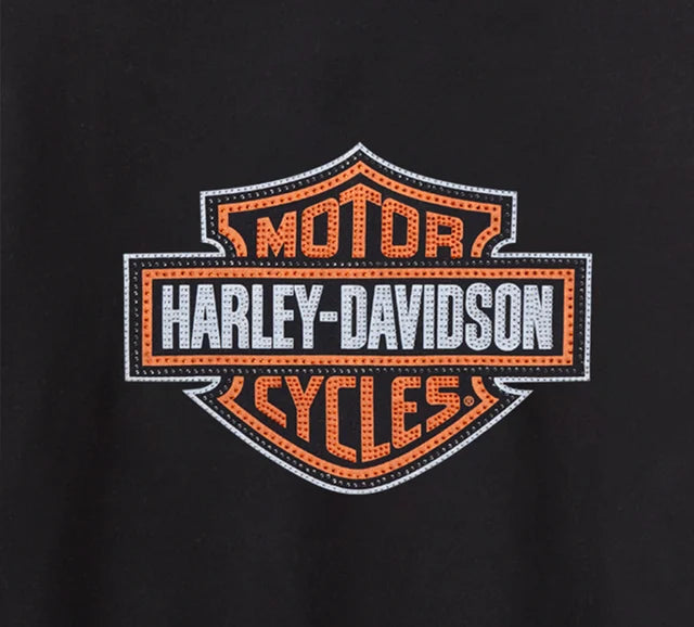Felpa pullover con cappuccio Essential Bling da donna - Harley Black