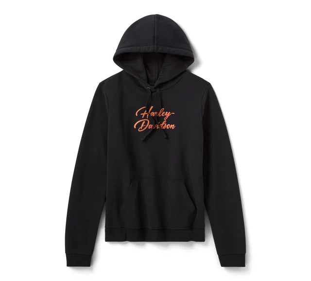 Felpa pullover con cappuccio Essential Bling da donna - Harley Black