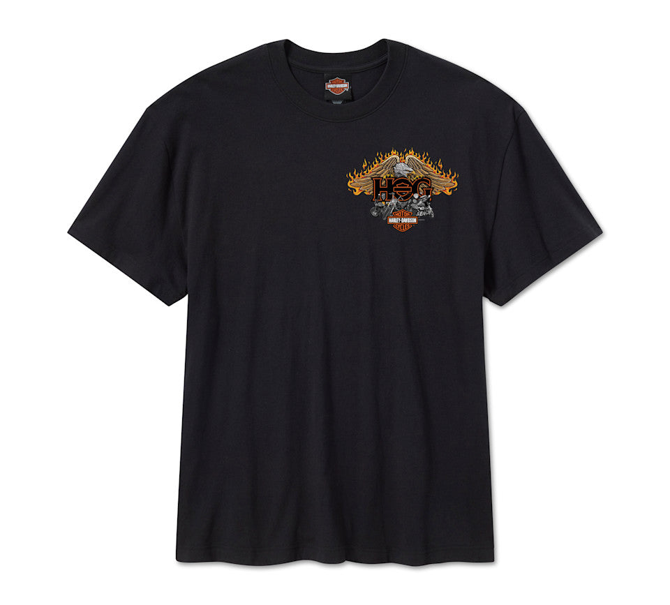 T-shirt a maniche corte da uomo Full Throttle Freedom HOG