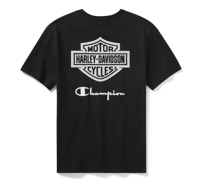 Maglietta Champion x Harley-Davidson Fanatic - Nero e Argento Champion