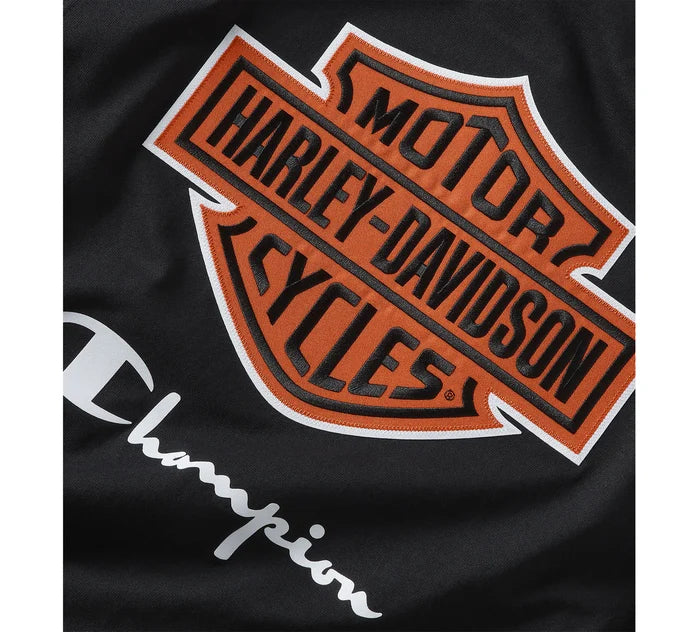 Maglietta Champion x Harley-Davidson Fanatic - Nero e Arancione Champion