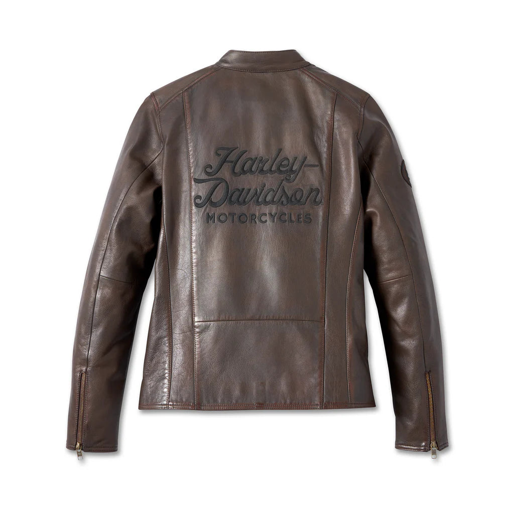 Giacca in pelle Vintage Spirit da donna