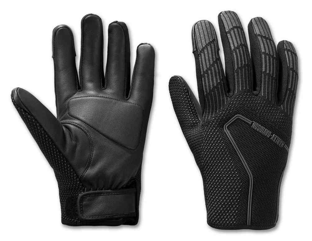Guanti da moto Harley-Davidson® Dyna Knit a dita intere da uomo, neri