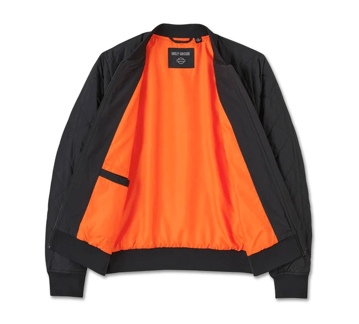Bomber trapuntato Old English Rose da donna