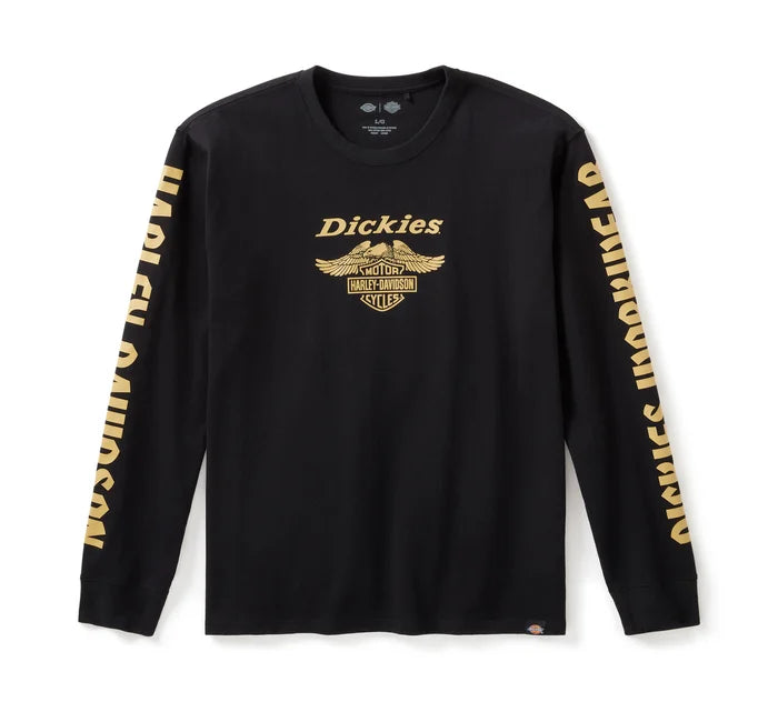 Maglietta a maniche lunghe da uomo Dickies x HD Heavyweight Eagle - Antracite