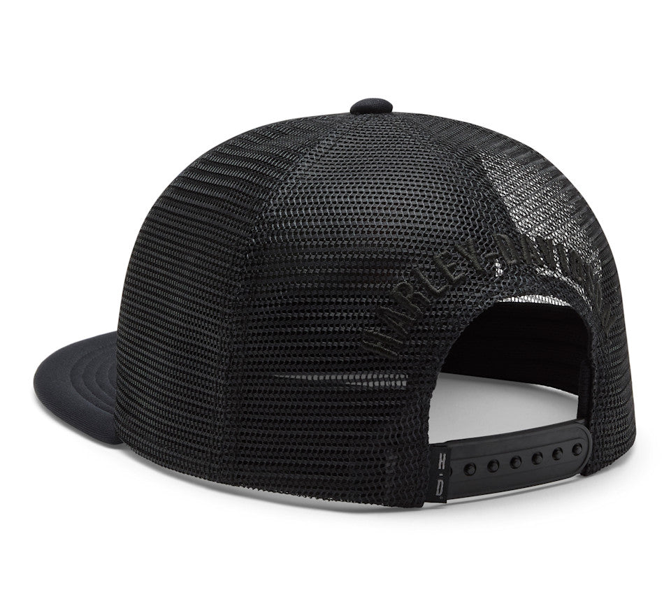 Cappellino da camionista da uomo con stelle e strisce e aquila
