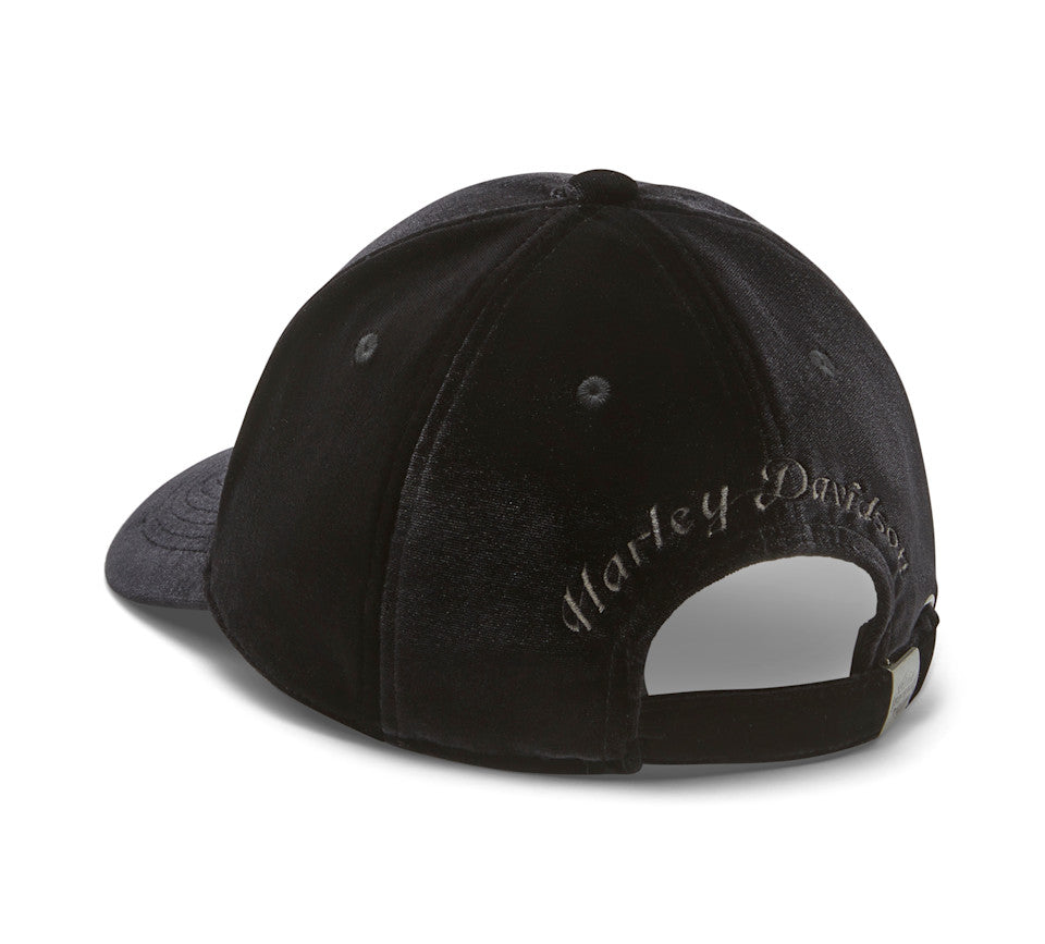 Cappellino da baseball in velluto