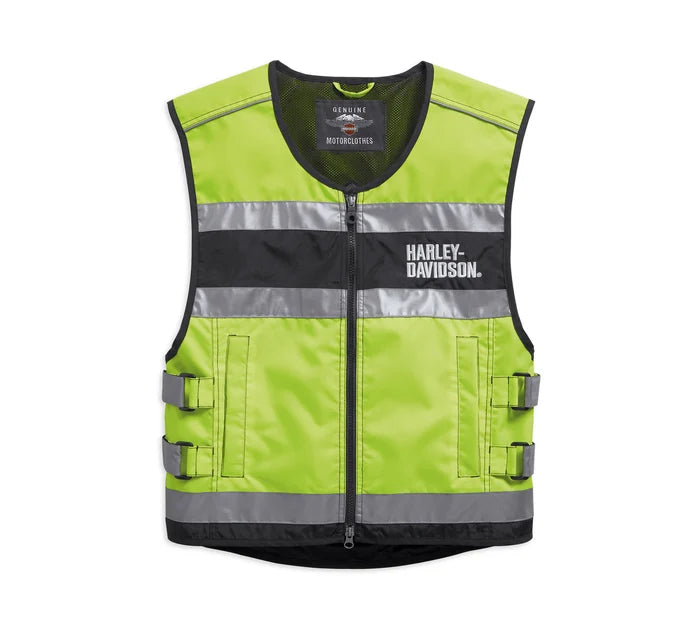 Gilet riflettente ad alta visibilità certificato CE da uomo
