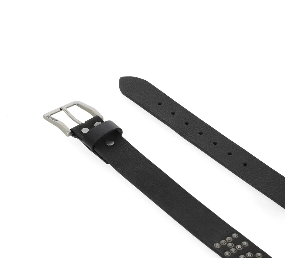 Cintura con rivetti martellati