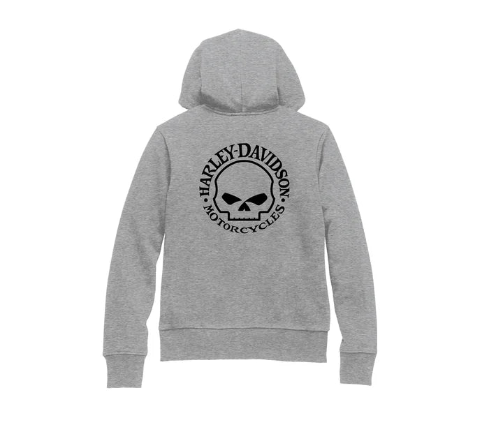 Felpa con cappuccio Willie G Special Skull con cerniera frontale da donna