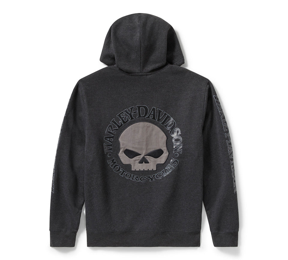 Felpa con cappuccio Willie G™ Skull con cerniera anteriore