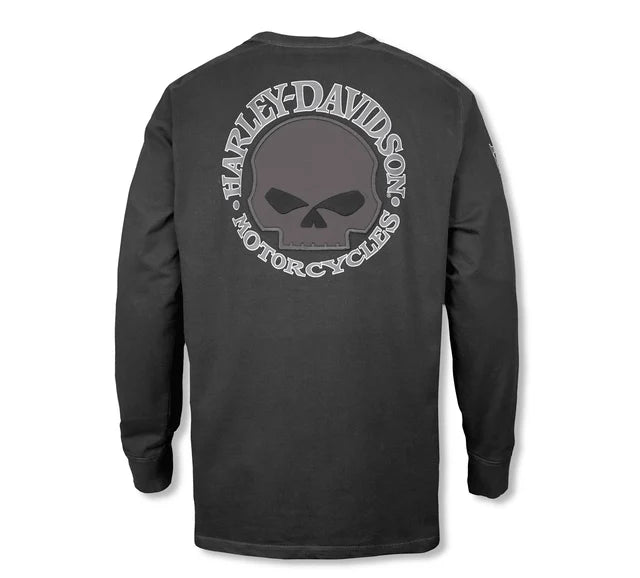 Maglietta a maniche lunghe Willie G ™ Skull - Harley Black