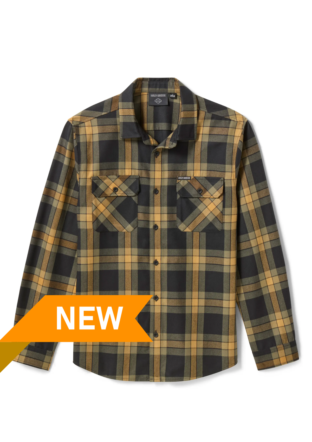 Camicia H-D Standard maniche lunghe marrone