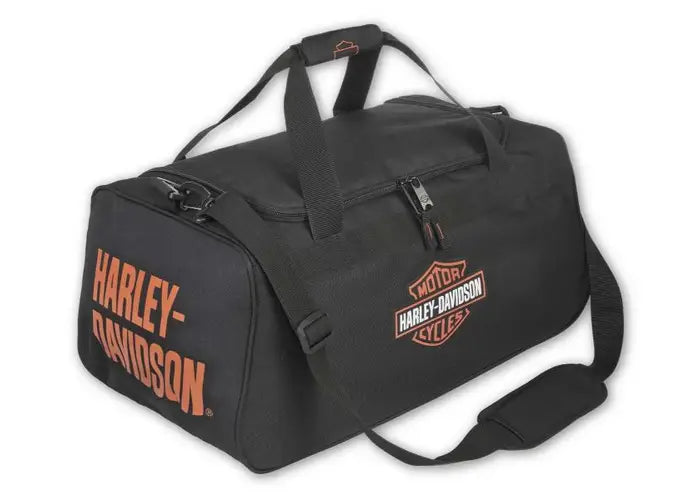 HARLEY-DAVIDSON HD GRAPHIC DUFFEL - BARRA E SCUDO ARANCIONE