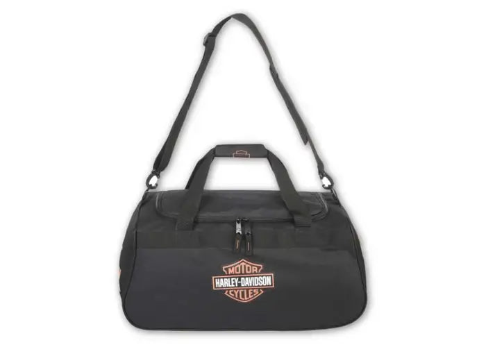 HARLEY-DAVIDSON HD GRAPHIC DUFFEL - BARRA E SCUDO ARANCIONE