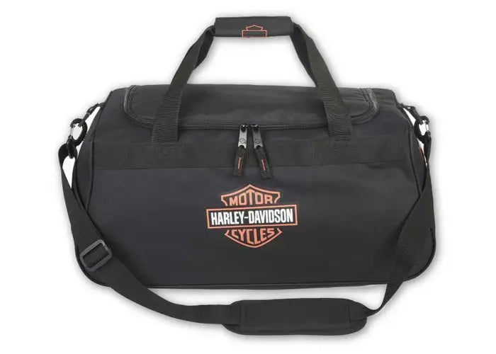 HARLEY-DAVIDSON HD GRAPHIC DUFFEL - BARRA E SCUDO ARANCIONE