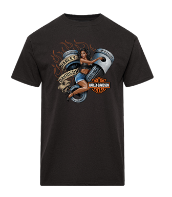 T-Shirt Piston Harley-Davidson Bergamo