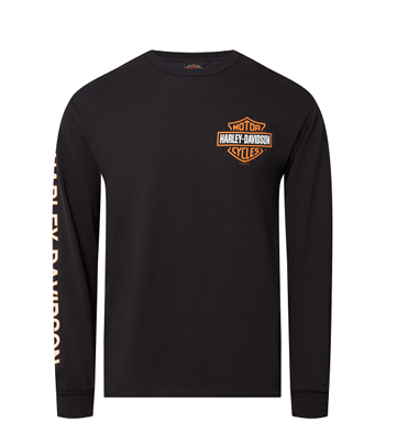Maglia a manica lunga B&S On Black Harley-Davidson Bergamo