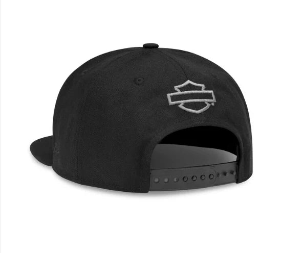 Cappellino da baseball Harley-Davidson con logo tonale 9FIFTY® nero