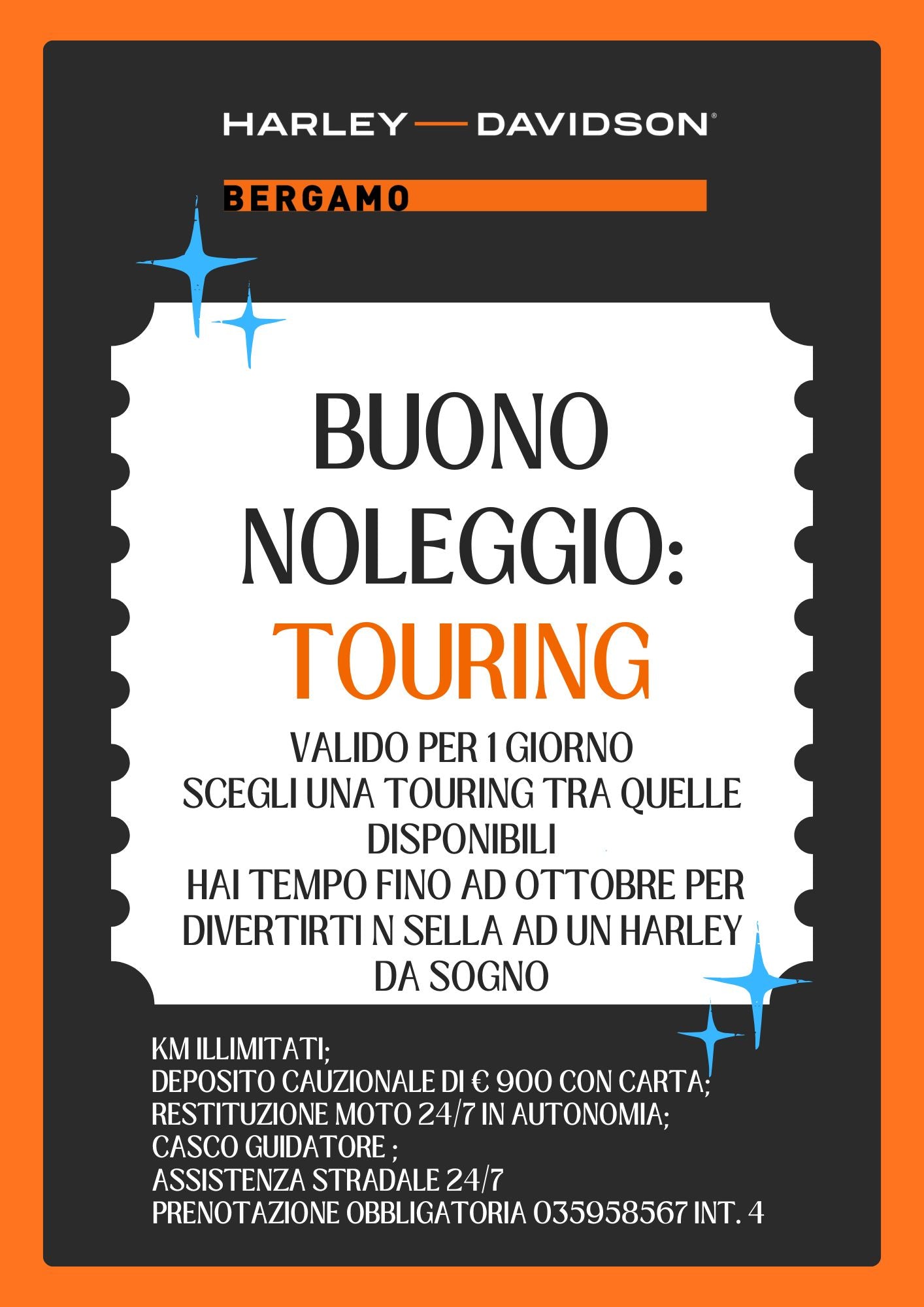 BUONO PER NOLEGGIO TOURING