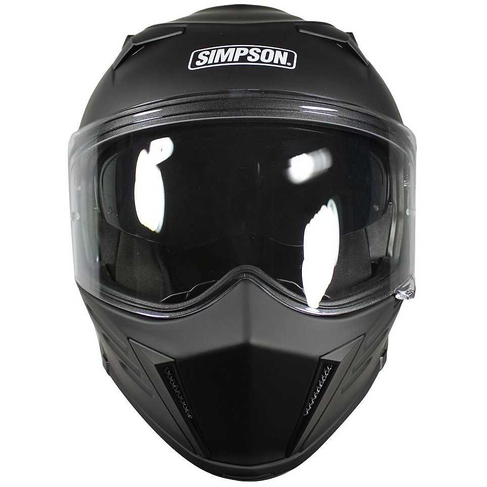 Casco Simpson Darksome - Nero opaco
