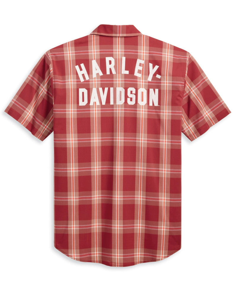 Camicia in popeline da uomo Harley-Davidson® rossa