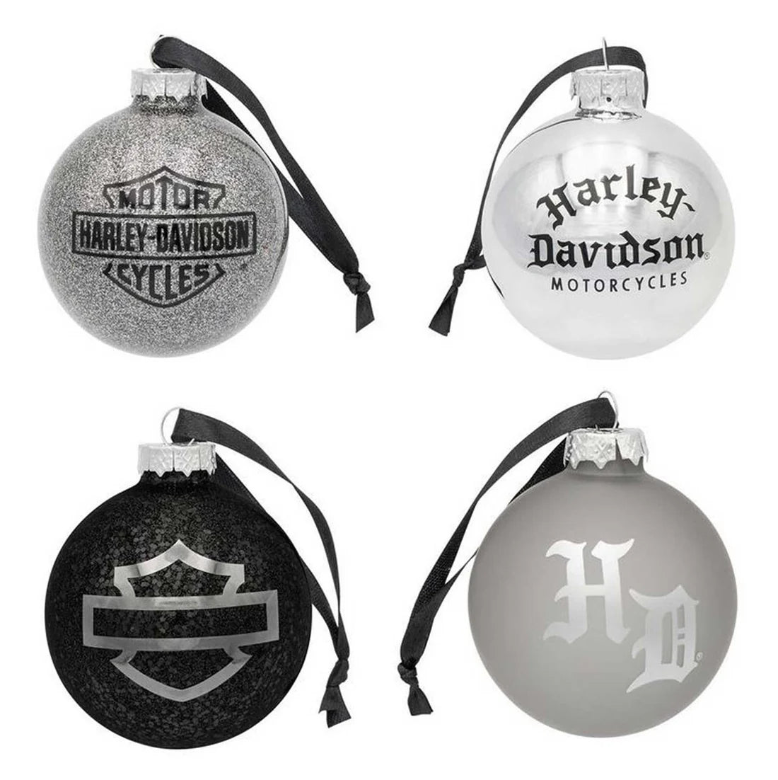 Harley-Davidson® Old English Ball Ornament Set
