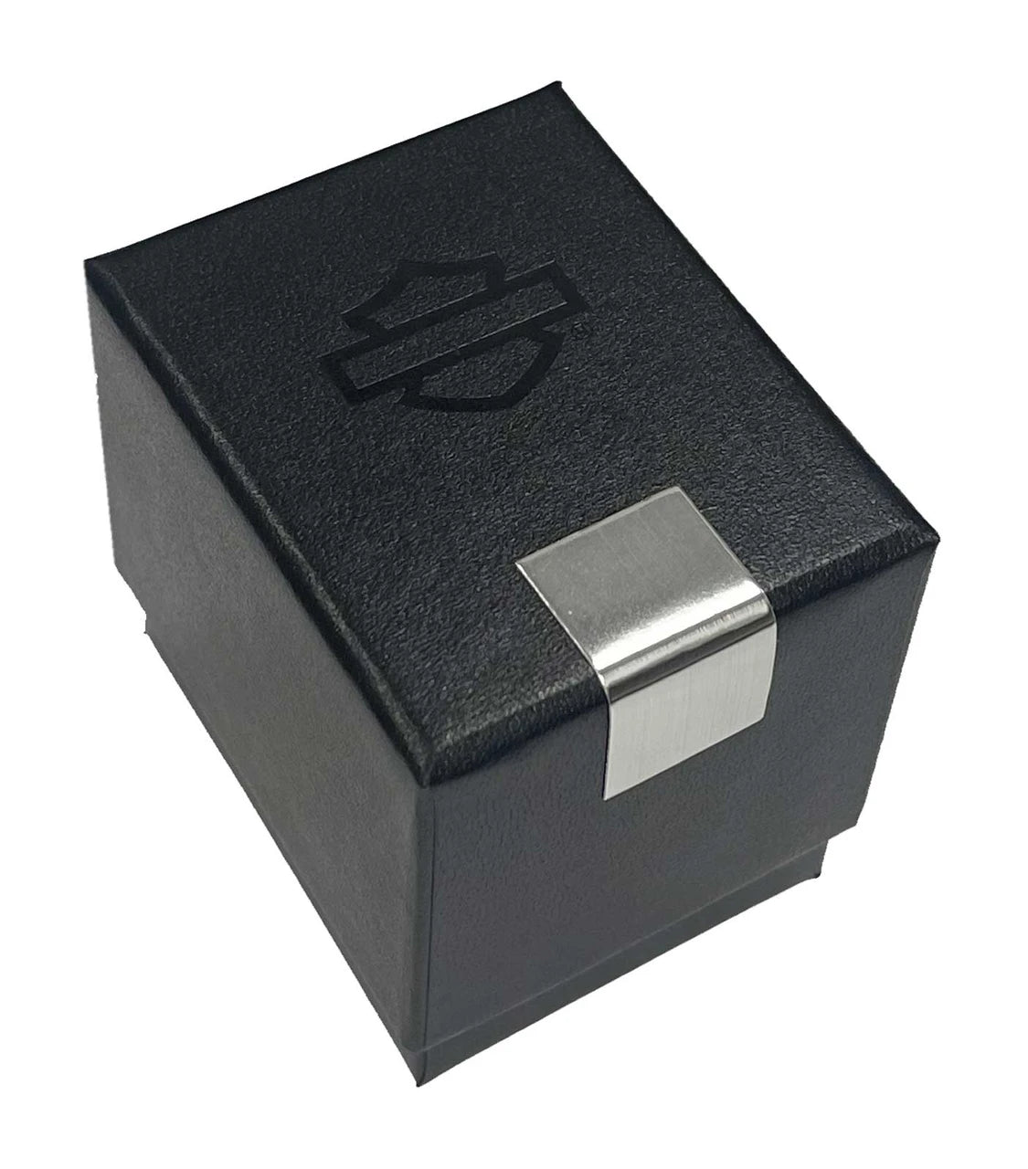 Anello da uomo Harley-Davidson® con logo HD in rilievo inciso, in acciaio inossidabile