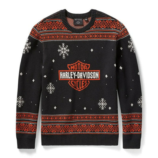 Maglione da uomo Harley-Davidson Holiday nero