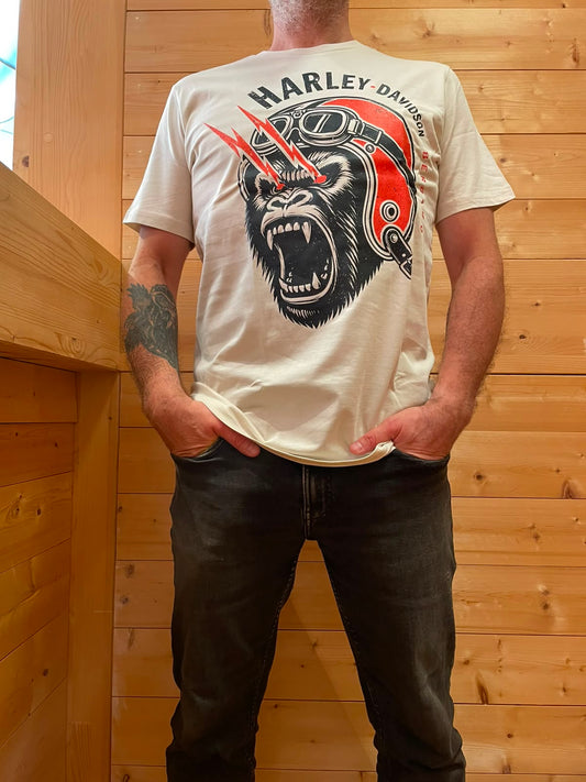 T-Shirt Gorilla panna uomo HD Bergamo