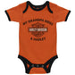 Set Creeper Harley-Davidson® "My Grandpa Rides a Harley®" per ragazzi | Set da 2 pezzi