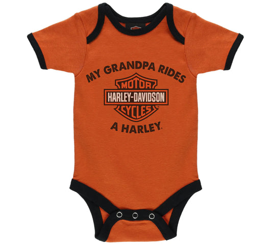 Set Creeper Harley-Davidson® "My Grandpa Rides a Harley®" per ragazzi | Set da 2 pezzi