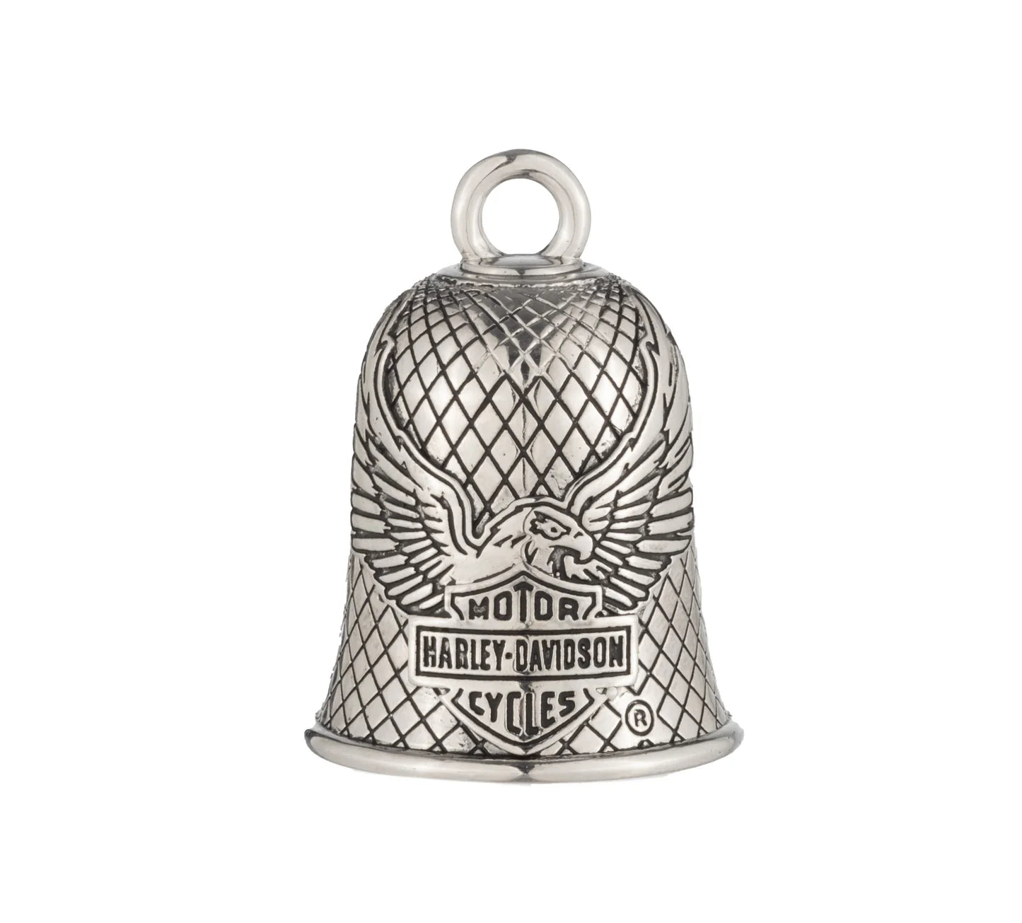Campanello di marcia Harley-Davidson® Flying Eagle Bar & Shield con placcatura diamantata